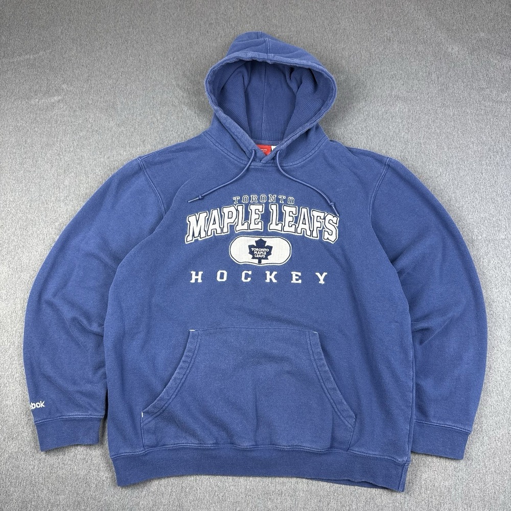 Toronto Maple Leafs Reebok Sweater Face Off Collection Mens Medium Blue